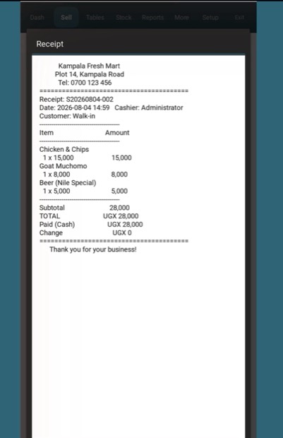 A Solumed receipt on a phone